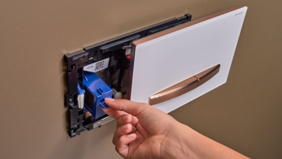 Pulsador Geberit Sigma50 square, con módulo de eliminación de olores Pulsador Geberit Sigma50 square, con módulo de eliminación de olores