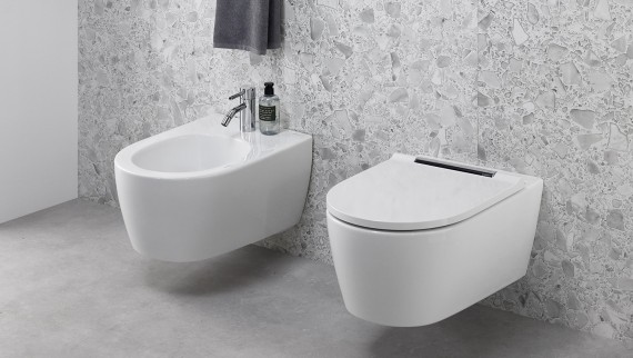 Bidé y WC de la serie de baño Geberit ONE Bidé y WC de la serie de baño Geberit ONE