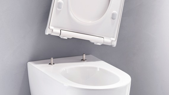 Asiento y tapa con sistema QuickRelease Asiento y tapa con sistema QuickRelease