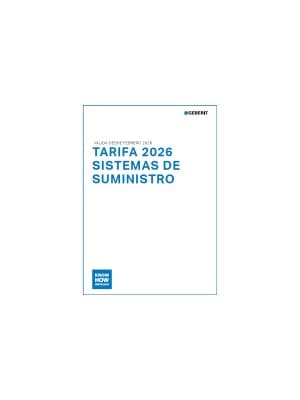 Tarifa 2026 Sistemas Suministro Geberit - aumento precios 1 junio Tarifa 2026 Sistemas Suministro Geberit - aumento precios 1 junio