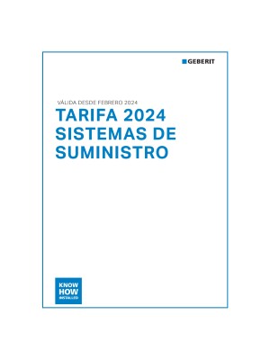 Tarifa 2024 Sistemas Suministro Geberit