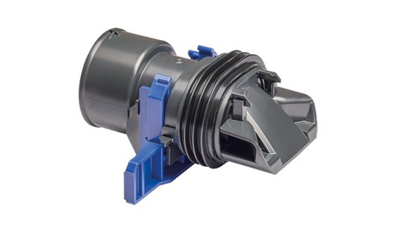 Guía de descarga Geberit de plástico (© Geberit) Guía de descarga Geberit de plástico (© Geberit)