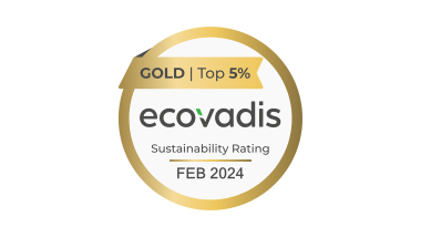 Medalla de Oro de EcoVadis para la gestión de la sostenibilidad de Geberit (© Geberit)