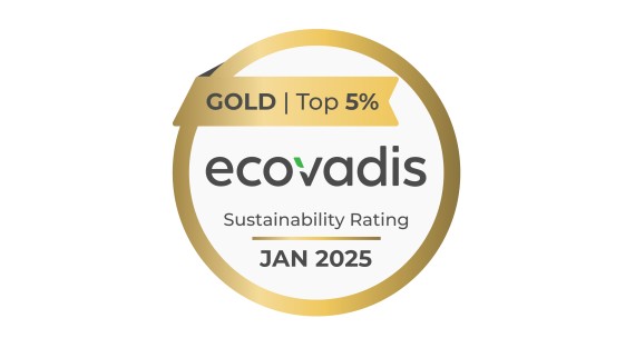 Medalla de Oro de EcoVadis para la gestión de la sostenibilidad de Geberit (© Geberit) Medalla de Oro de EcoVadis para la gestión de la sostenibilidad de Geberit (© Geberit)